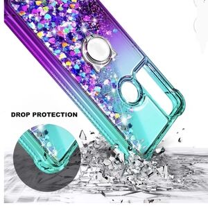 Source Unknown Glitter Phone Case with Ring - Purple and Blue